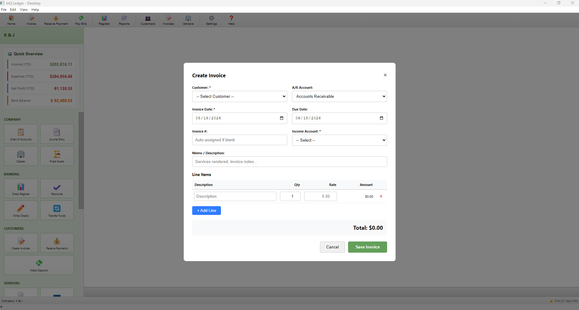 Create Invoice